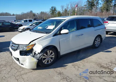 2014 Honda Odyssey Ex-L from USA, damaged, VIN 5FNRL5H61EB060558